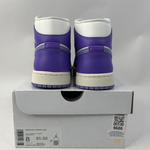 Nike Shoes Air Jordan 1 Mid Retro WMNS “Action Grape” 2024 - Picture 4 of 6